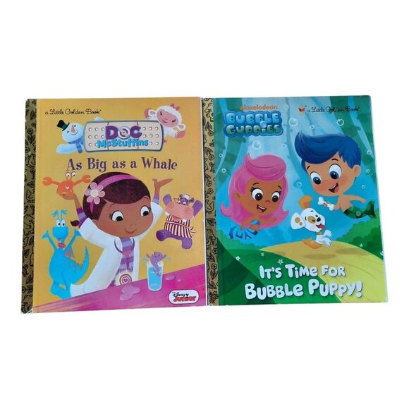 Nickelodeon Kids Book Set - Doc McStuffins & Bubble Guppies Adventure - Picture 1 of 3